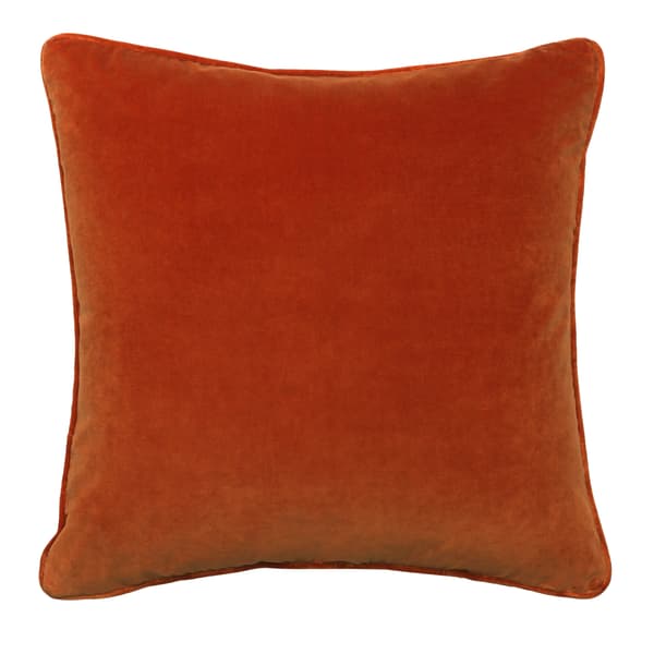 Medici Raw Umber, Sustainable Feather, Cushion - Andrew Martin Eco-conscious & Cotton & Velvet Plain - image 1