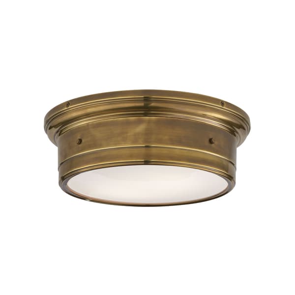 Siena Flush Brass, Ceiling Light, Large, Hand-Rubbed Antique Brass - Andrew Martin - image 1