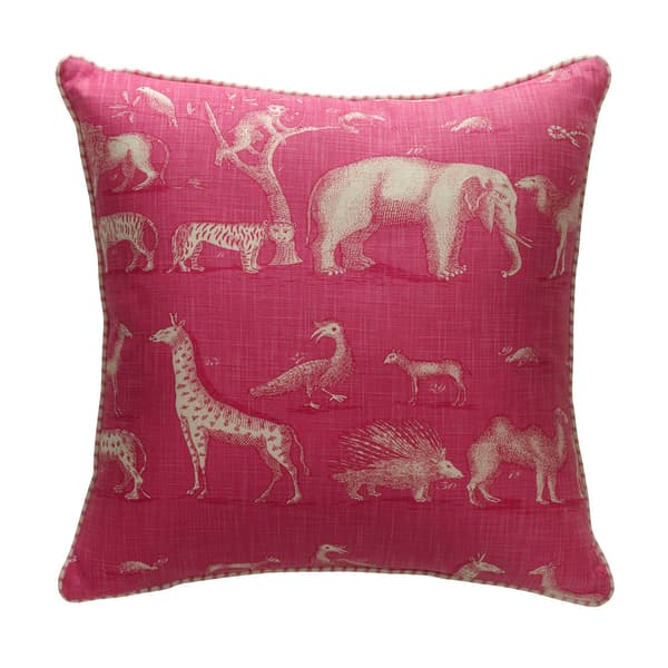 Kingdom Paradise, Sustainable Feather, Cushion, 55cm x 55cm - Andrew Martin Eco-conscious & Linen Blend & Viscose Blend Animal - image 1