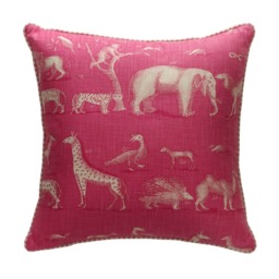 Kingdom Paradise, Sustainable Feather, Cushion, 55cm x 55cm - Andrew Martin Eco-conscious & Linen Blend & Viscose Blend Animal - thumbnail 1