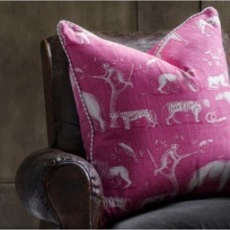 Kingdom Paradise, Sustainable Feather, Cushion, 55cm x 55cm - Andrew Martin Eco-conscious & Linen Blend & Viscose Blend Animal - thumbnail 2
