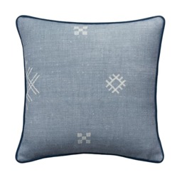 Azorus Denim Outdoor, Hollowfibre, Cushion, 55cm x 55cm - Andrew Martin Small Prints - thumbnail 1
