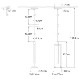 Melange Pendant Nickel, Pendant Light, Medium, Polished Nickel - Andrew Martin - thumbnail 2