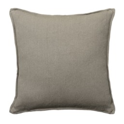 Rocco Mountain, Sustainable Feather, Cushion, 55cm x 55cm - Andrew Martin With Trim/Fringe & Linen & Linen Blend Plain - thumbnail 1