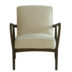 Dario Chair, Armchair, Brown/White - Andrew Martin Boucle - thumbnail 2