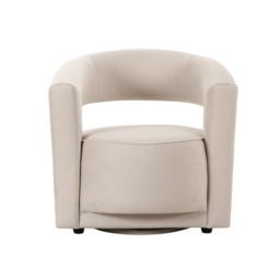 Madison Swivel Chair Stone Velvet, Swivel Chair, Dove Grey Velvet - Andrew Martin - thumbnail 2