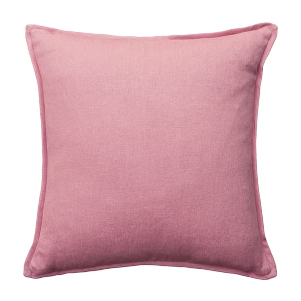 Rocco Rose, Sustainable Feather, Cushion, 55cm x 55cm - Andrew Martin With Trim/Fringe & Linen & Linen Blend Plain - image 1