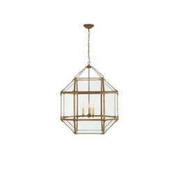 Morris Pendant Iron, Pendant Light, Medium, Gilded Iron - Andrew Martin - thumbnail 1