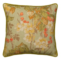 Midsummer Sage, Sustainable Feather, Cushion - Andrew Martin Cotton & Cotton Blend & Linen & Linen Blend Floral - thumbnail 1