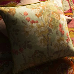 Midsummer Sage, Sustainable Feather, Cushion - Andrew Martin Cotton & Cotton Blend & Linen & Linen Blend Floral - thumbnail 2