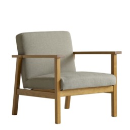 Cecil Chair, Chair, Dark Neutral/Grey - Andrew Martin Linen
