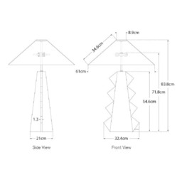 Senso Table Lamp Ivory, Table Lamp - Andrew Martin - thumbnail 2