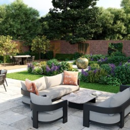 Caicos Sofa Slate, Outdoor Sofa, 2 Seater - Andrew Martin - thumbnail 2