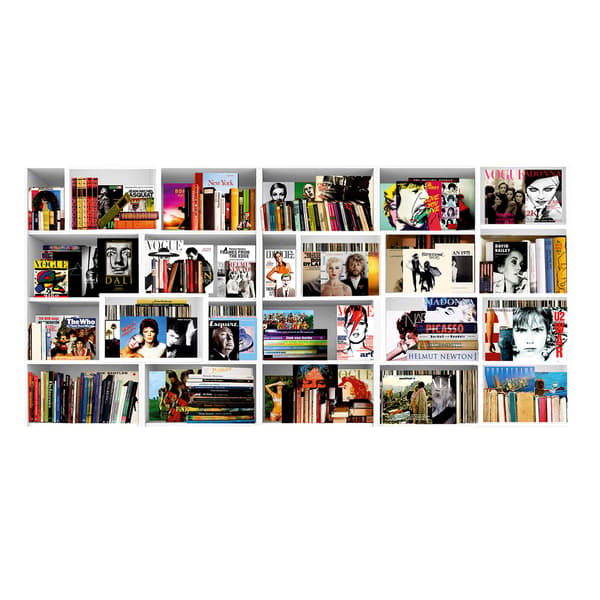 Music Books 1, Plexiglass Artwork, 200cm x 100cm, Multicoloured/White - Andrew Martin - image 1