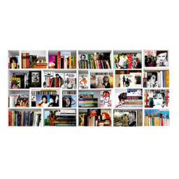 Music Books 1, Plexiglass Artwork, 200cm x 100cm, Multicoloured/White - Andrew Martin - thumbnail 1