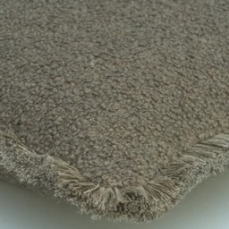 Fleece Truffle, Sustainable Feather, Cushion, 55cm x 55cm - Andrew Martin Bouclé & With Trim/Fringe Weave - thumbnail 2