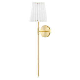 Demi Tall Wall Light Brass, Wall Light, Aged Brass - Andrew Martin - thumbnail 1