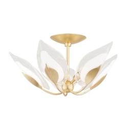 Blossom Pendant, Flush Mount, Gold - Andrew Martin - thumbnail 2