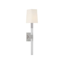Reagan Wall Light Nickel, Wall Light, Medium, Polished Nickel/Crystal - Andrew Martin - thumbnail 1