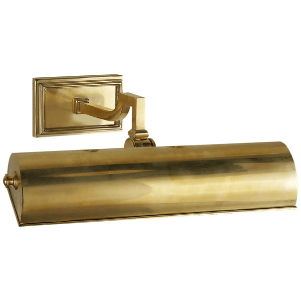 Dean Large Single Picture Light Brass, Picture Light, Large, Natural Brass - Andrew Martin - image 1