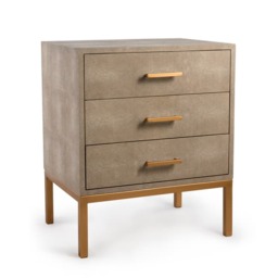 Jasper Bedside Table Cream, Side Chest, Cream - Andrew Martin