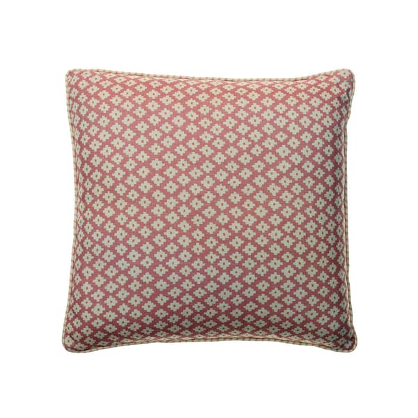 Maze Pink, Sustainable Feather, Cushion - Andrew Martin Eco-conscious & Linen Blend & Viscose Blend Geometric & Small Prints - image 1