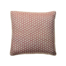 Maze Pink, Sustainable Feather, Cushion - Andrew Martin Eco-conscious & Linen Blend & Viscose Blend Geometric & Small Prints - thumbnail 1