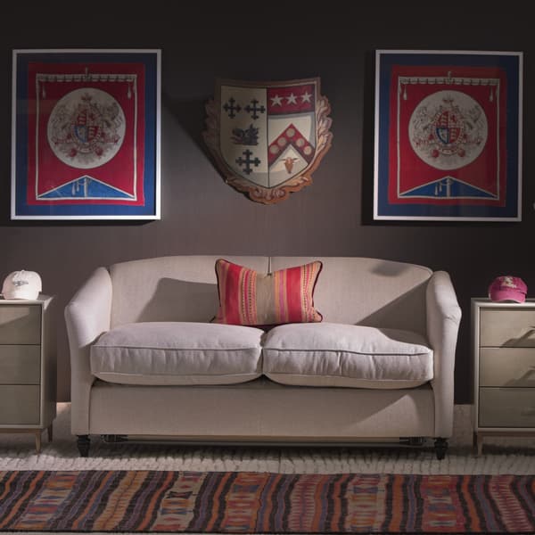 Montana Sofa Bed Custom, Montana Sofa Bed, Sofa Bed, Brown/Red/Blue - Andrew Martin Boucle & Cotton & Wool & Linen & Other Fabric & Velvet - image 1