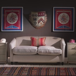 Montana Sofa Bed Custom, Montana Sofa Bed, Sofa Bed, Brown/Red/Blue - Andrew Martin Boucle & Cotton & Wool & Linen & Other Fabric & Velvet - thumbnail 1