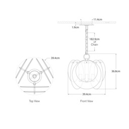Loire Chandelier Gild, Chandelier - Andrew Martin - thumbnail 2