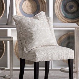 Fable Ivory, Sustainable Feather, Cushion - Andrew Martin Linen & Linen Blend Embroidered & Floral - thumbnail 2