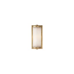 Dresser Short Wall Light Brass, Wall Light, Short, Hand-Rubbed Antique Brass - Andrew Martin - thumbnail 1