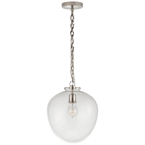 Katie Pendant Nickel, Pendant Light, Polished Nickel - Andrew Martin - image 1