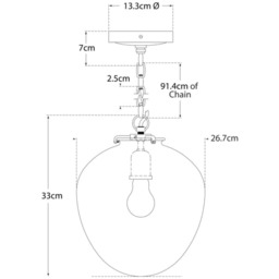 Katie Pendant Nickel, Pendant Light, Polished Nickel - Andrew Martin - thumbnail 2