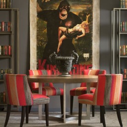 Ashton Round Dining Table, Round Dining Table, Light, Small - Andrew Martin - thumbnail 2