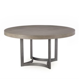 Ashton Round Dining Table, Round Dining Table, Light, Small - Andrew Martin - thumbnail 1