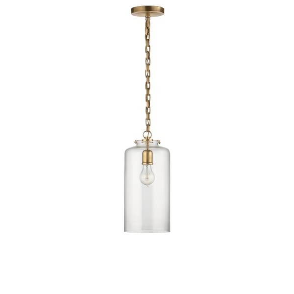 Katie Pendant Brass, Pendant Light, Hand-Rubbed Antique Brass - Andrew Martin - image 1