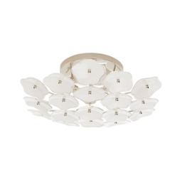 Leighton Flush Nickel, Ceiling Light, Polished Nickel - Andrew Martin