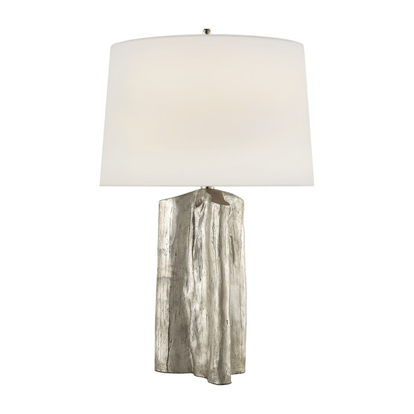 Sierra Table Lamp Silver, Table Lamp, Burnished Silver Leaf - Andrew Martin - image 1