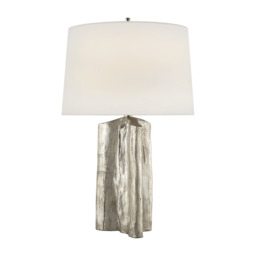 Sierra Table Lamp Silver, Table Lamp, Burnished Silver Leaf - Andrew Martin - thumbnail 1