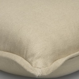 Rocco Ecru, Sustainable Feather, Cushion, 55cm x 55cm - Andrew Martin With Trim/Fringe & Linen & Linen Blend Plain - thumbnail 2