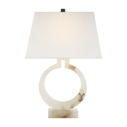 Ring Form Table Lamp Alabaster, Table Lamp, Small - Andrew Martin