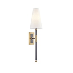 Bowery Tapered Wall Light Bronze, Wall Light, Old Bronze - Andrew Martin - thumbnail 1