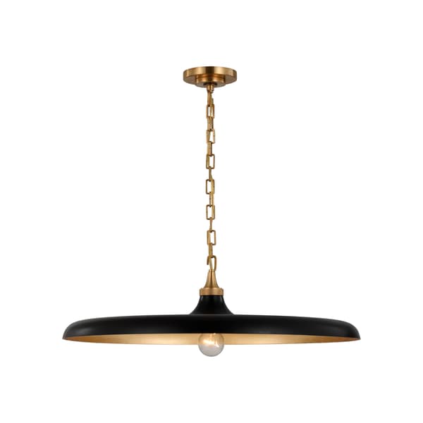 Piatto Pendant Brass, Pendant Light, Hand-Rubbed Antique Brass - Andrew Martin - image 1