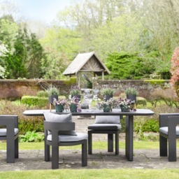 Caicos Dining Table Slate, Outdoor Dining Table - Andrew Martin - thumbnail 2