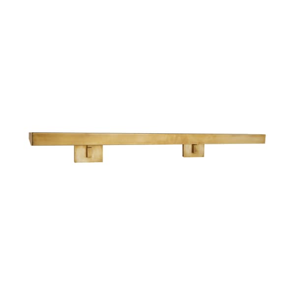 McClain Double Picture Light Brass, Picture Light, Large, Antique Brass - Andrew Martin - image 1