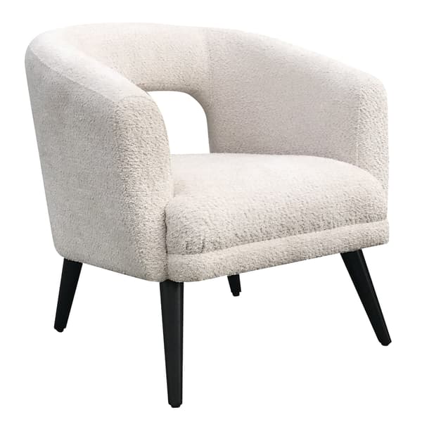 Buco Chair, Armchair, Light Neutral/White - Andrew Martin Boucle - image 1
