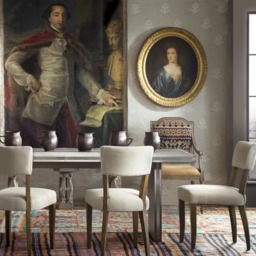Diego Dining Chair, Dining Chair, Light Neutral - Andrew Martin Linen - thumbnail 2