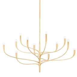 Labra Chandelier, Large, Gold - Andrew Martin