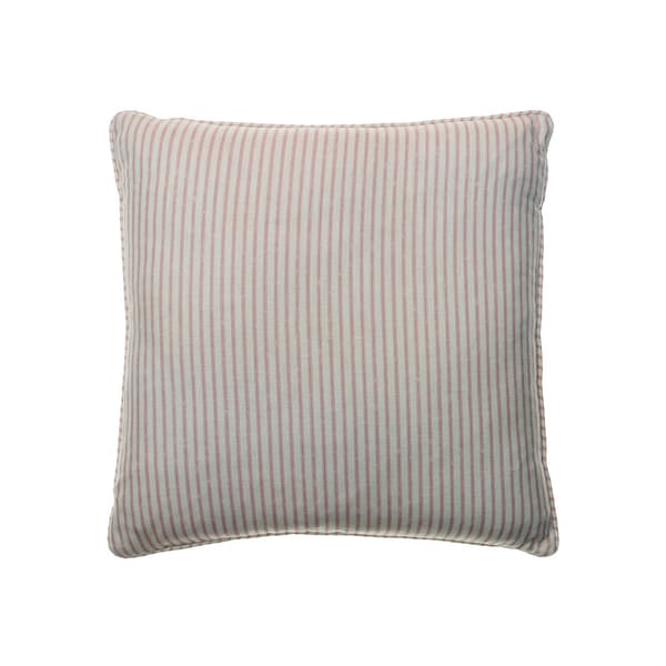 Picket Pink, Sustainable Feather, Cushion - Andrew Martin Eco-conscious & Linen Blend & Viscose Blend Small Prints & Stripe - image 1
